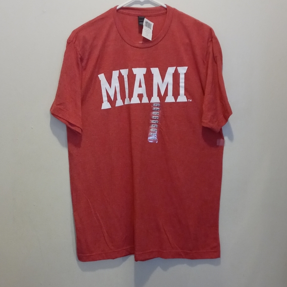 Miami University Heather Red T-shirt Size Large - Picture 3 of 5
